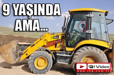 9 yaşında usta şoför 