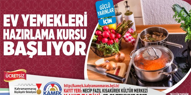 KAMEK’TEN EV YEMEKLERİ KURSU