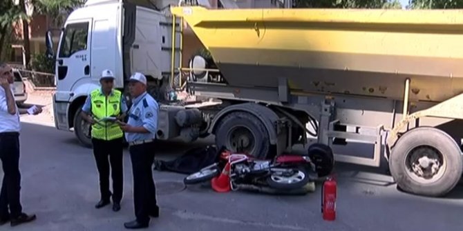 YİNE HAFRİYAT KAMYONU: 1 KİŞİ ÖLDÜ