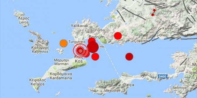 EGE DENİZİ'NDE 6,3 BÜYÜKLÜĞÜNDE DEPREM OLDU