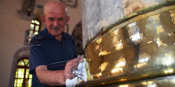 ULU CAMİ'NİN PİRİNÇ KAPLAMALARI 'MUHSİN DEDE'YE EMANET