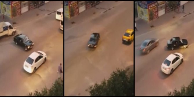 TRAFİK MAGANDASINDAN TEHLİKELİ DRİFT