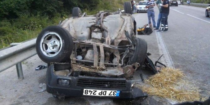 FECİ TRAFİK KAZASINDA: 1 ÖLÜ, 3 YARALI