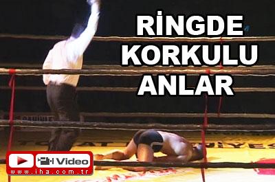 Ringde korku dolu anlar 