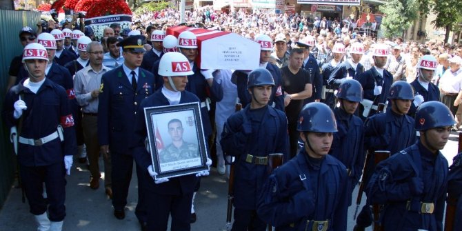 KÜTAHYA ŞEHİDİNİ UĞURLADI