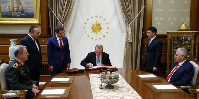 CUMHURBAŞKANI ERDOĞAN YAŞ KARARLARINI BÖYLE ONAYLADI