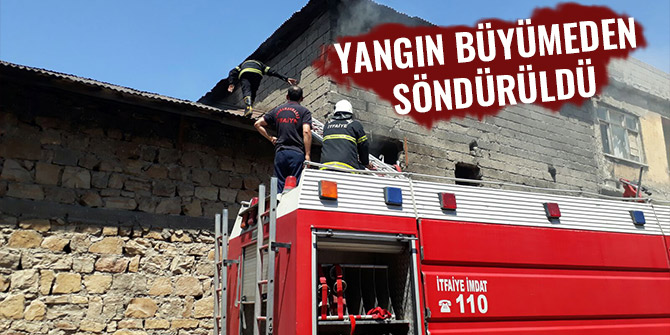 YANGIN BÜYÜMEDEN SÖNDÜRÜLDÜ