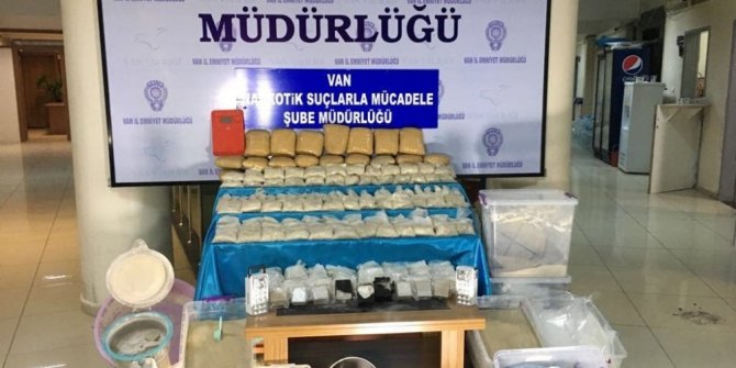 VAN’DA 90 KİLO EROİN ELE GEÇİRİLDİ