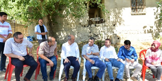 İÇİŞLERİ KOMİSYON BAŞKANI GÜVENÇ VE BAŞKAN OKAY DULKADİROĞLU'NUN HİZMETLERİNİ YERİNDE İNCELEDİ