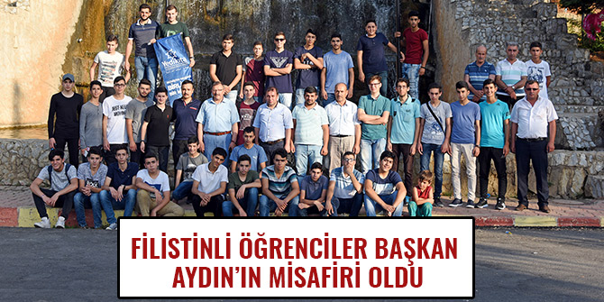 FİLİSTİNLİ ÖĞRENCİLER BAŞKAN AYDIN’IN MİSAFİRİ OLDU