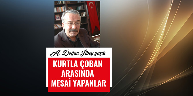 KURTLA ÇOBAN ARASINDA MESAİ YAPANLAR