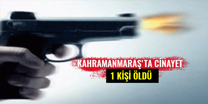 KAHRAMANMARAŞ'TA CİNAYET: 1 KİŞİ ÖLDÜ