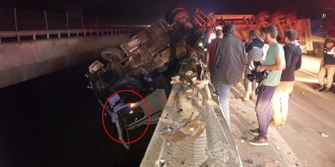 ŞOFÖR BURADA MAHSUR KALDI