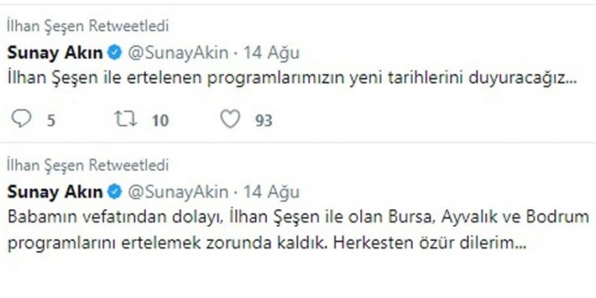 ÜNLÜ SANATÇILARIN KONSERLERİ ERTELENDİ