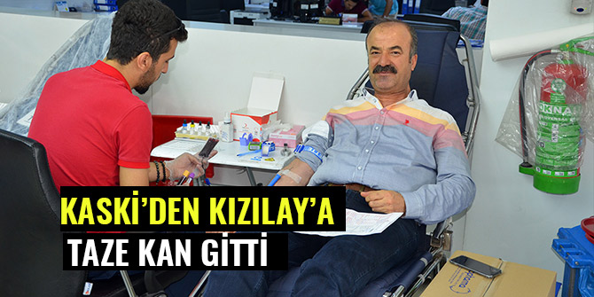 KASKİ’DEN KIZILAY’A TAZE KAN GİTTİ