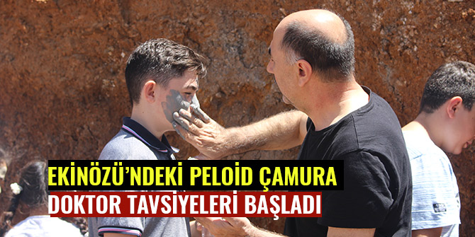 EKİNÖZÜ’NDEKİ PELOİD ÇAMURA DOKTOR TAVSİYELERİ BAŞLADI