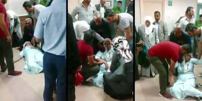 AĞRI DEVLET HASTANESİNDE SKANDAL GÖRÜNTÜLER