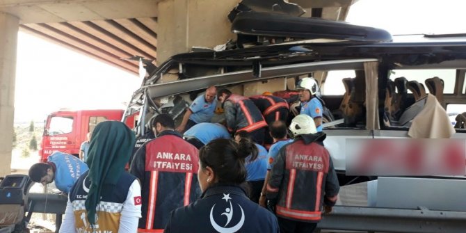 ANKARA’DA OTOBÜS KAZASI! 5 KİŞİ CAN VERDİ