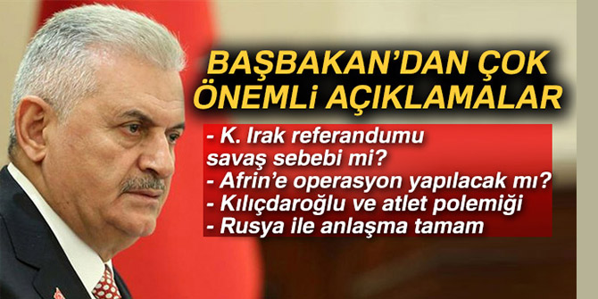 BAŞBAKAN YILDIRIM'DAN MHP LİDERİ BAHÇELİ'YE YANIT