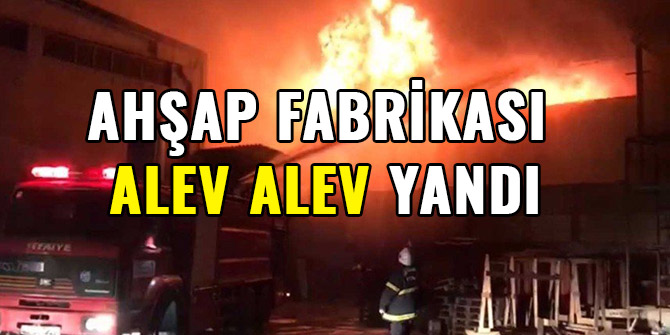 AHŞAP FABRİKASI ALEV ALEV YANDI