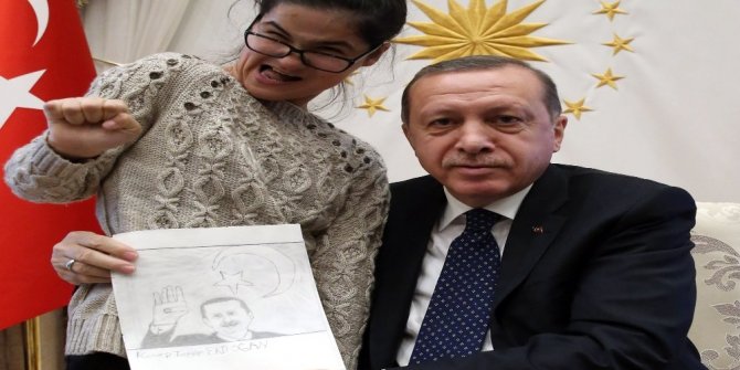 ERDOĞAN’IN RESMİNİ ÇİZEN GÜLŞAH BU KEZ ÜZDÜ