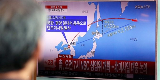 KUZEY KORE'NİN BALİSTİK FÜZESİ JAPONYA'NIN ÜZERİNDEN GEÇTİ