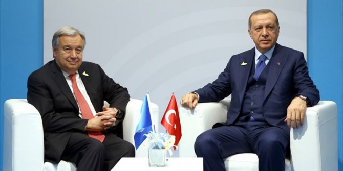 CUMHURBAŞKANI ERDOĞAN, GUTERRES İLE ARAKAN'I GÖRÜŞTÜ
