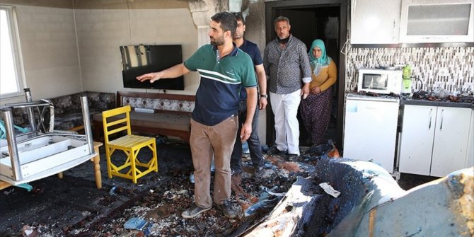 'MANDIRADAKİ YANGINDA 1 MİLYON LİRA YANDI'
