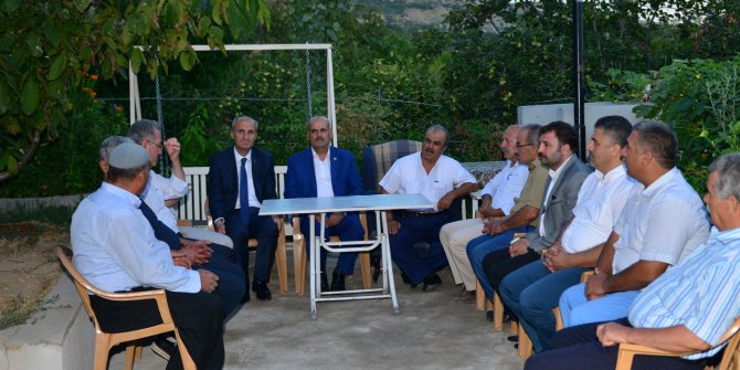 MİLLETVEKİLİ KILIÇ VE BAŞKAN OKAY DULKADİROĞLU'NUN KIRSAL MAHALLELERİNİ ZİYARET ETTİ