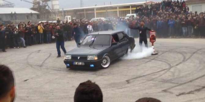 DRİFT YAPAN ŞAHİNCİLERE CEZA YAĞDI