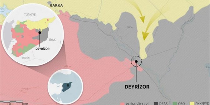 DEAŞ, DEYRİZOR'U PKK/PYD'YE BIRAKIYOR