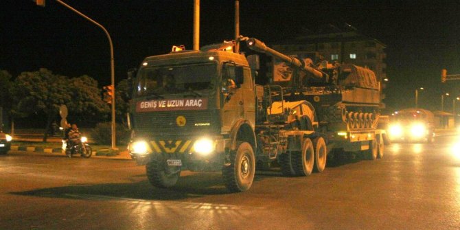 SURİYE SINIRINA TOPÇU BATARYASI İLE KOMANDO BİRLİĞİ SEVKİ