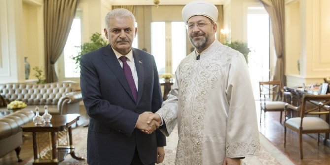 BAŞBAKAN YENİ DİYANET İŞLERİ BAŞKANIYLA GÖRÜŞTÜ
