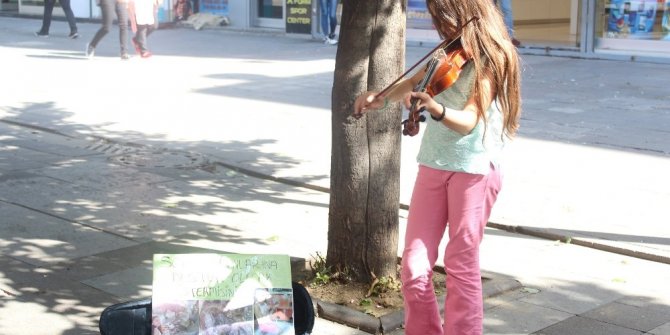 SOKAKLARDA KEMAN ÇALARAK KEDİ EVİ YAPTIRDI