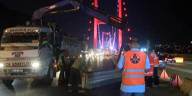 FSM KÖPRÜSÜ’NDEKİ ÇALIŞMALAR BAŞLADI