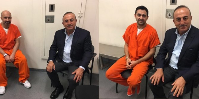 ÇAVUŞOĞLU O TÜRK TUTUKLULARI ZİYARET ETTİ