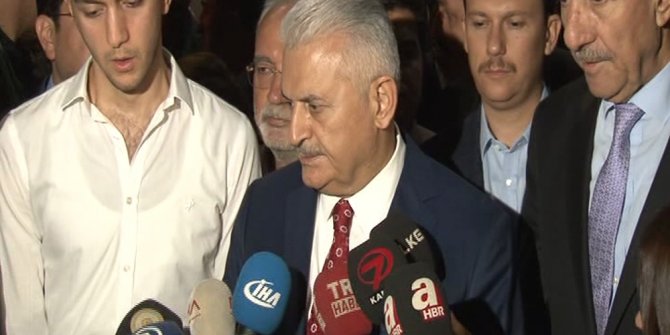 BAŞBAKAN YILDIRIM ACI HABERİN ARDINDAN HASTANEYE GELDİ