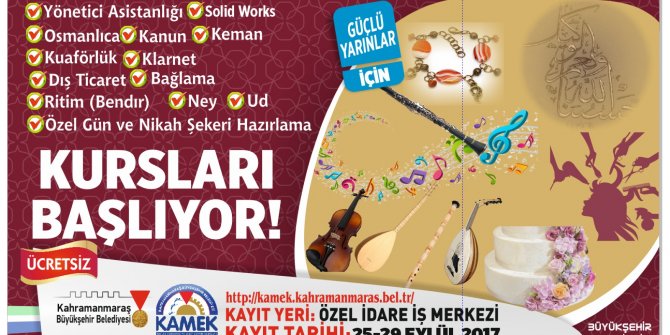 KAMEK KURSLARINDA KAYITLAR UZATILDI