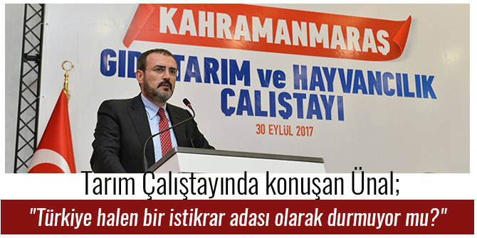 ÜNAL; "TÜRKİYE HALEN BİR İSTİKRAR ADASI OLARAK DURMUYOR MU?"