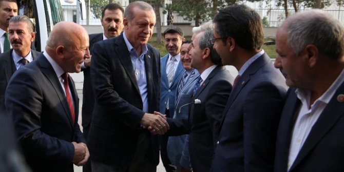 CUMHURBAŞKANI ERDOĞAN’DAN BELEDİYEYE ZİYARET