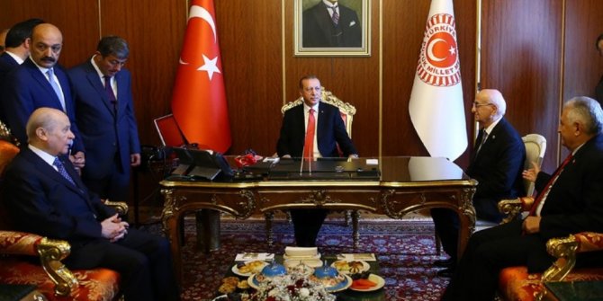 TBMM BAŞKANI GÖRÜŞMEYE İLİŞKİN KONUŞTU