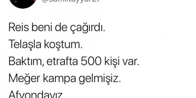 MİLLETVEKİLİ TAYYAR’DAN ESPRİLİ MESAJ