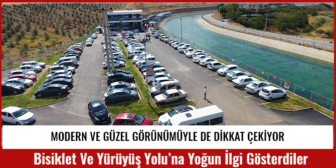 BİSİKLET VE YÜRÜYÜŞ YOLU’NA YOĞUN İLGİ GÖSTERDİLER
