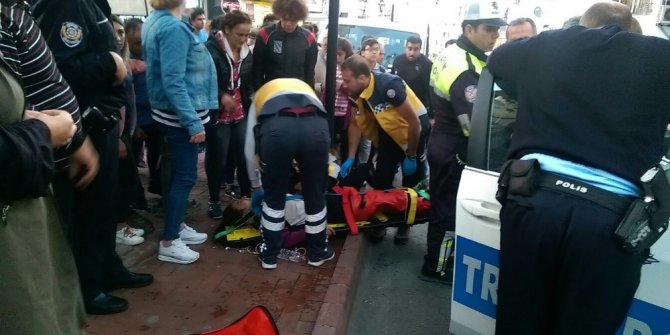 KAMYONETİN ÇARPTIĞI LİSE ÖĞRENCİSİ YARALANDI