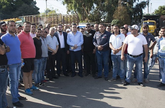 TÜRK ÜRÜNLERİNİN BEYRUT LİMANINA NAKLEDİLMESİ KARARI PROTESTO EDİLDİ