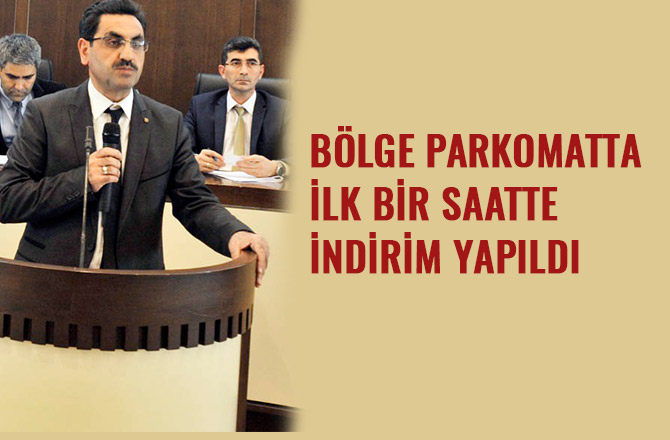 BÖLGE PARKOMATTA İLK BİR SAATTE İNDİRİM YAPILDI
