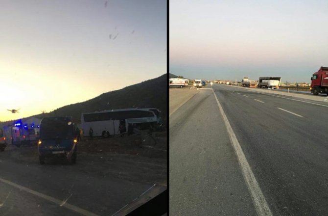 OTOBÜS İLE TIR ÇARPIŞTI: ÇOK SAYIDA YARALI VAR