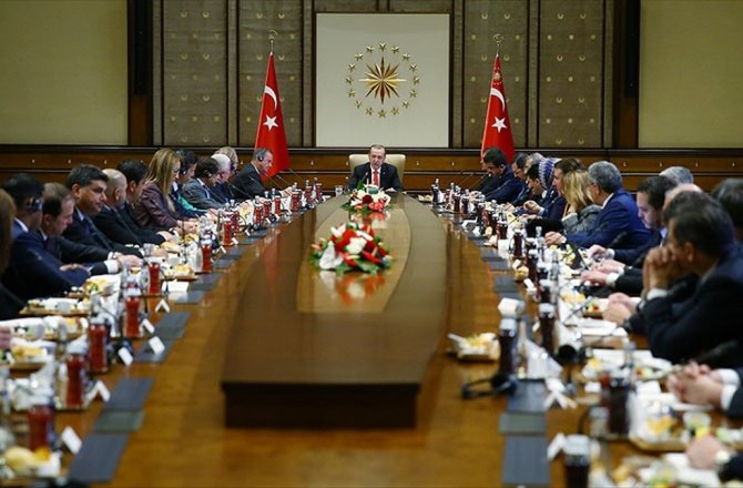 CUMHURBAŞKANI ERDOĞAN, ABD HEYETİNİ KABUL ETTİ