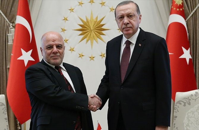 ERDOĞAN, IRAK BAŞBAKANI İBADİ'Yİ KABUL ETTİ