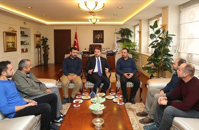 BAKAN ALBAYRAK ZONGULDAK'TAKİ MADEN İŞÇİLERİNİ AĞIRLADI